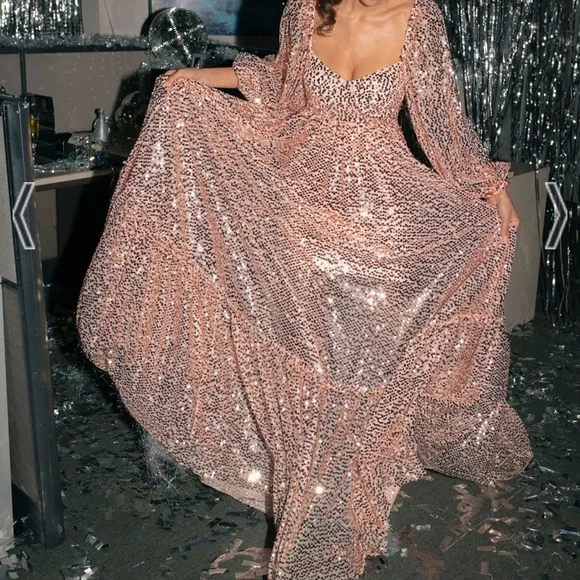 Selkie Rainbow Sequin Princess Gown Size Small - Picture 8 of 9